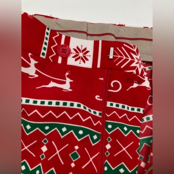 OppoSuits Winter Wonderland Men’s Shorts Ugly Sweater Party Size 43” Red Funny - Picture 4 of 12